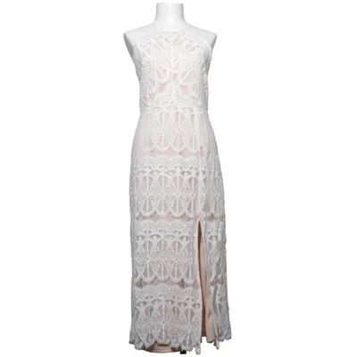 Robe dos-nu (Blanc, Beige) de Lily Mcbee Coton, Élasthane, Polyamide, Polyester