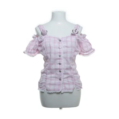Tank Top (Pink, White) from Lekra Cotton, Polyester