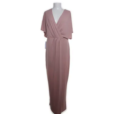 Maxi jurk (Roze) van Bubbleroom Polyester, Elastaan