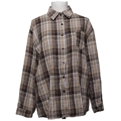 Flanellskjorta (Beige, Brun, Vit) från F. Fashion Elastan, Polyester