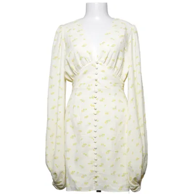 Dress (Yellow, White) from Adoore Elastane, Polyester