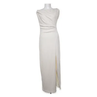 Maxi dress (Beige) from NA-KD Elastane, Polyester
