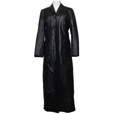 Leren jas (Zwart) van Auluna Leather Company Leer, Polyester