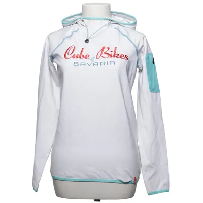Sweat à capuche (Blanc, Bleu) de Cube Élasthane, Polyester