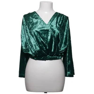 Slå-om bluse (Grøn) fra Anello Elastan, Polyester