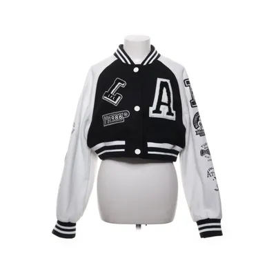Varsity jacket (Black, White) from GiorGia Acrylic, Polyester