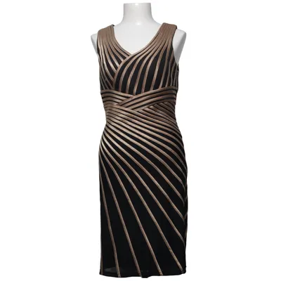 Cocktail dress (Black, Beige) from Gino Cerruti Polyester