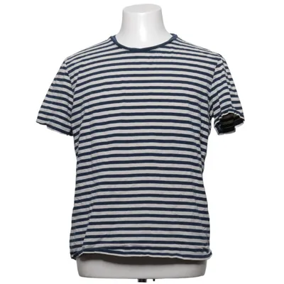 T-shirt (Blå, Vit) från A Day's March Ekologisk bomull
