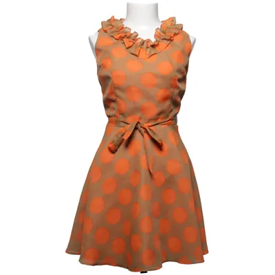 Klänning (Brun, Orange) från Martinette Polyester