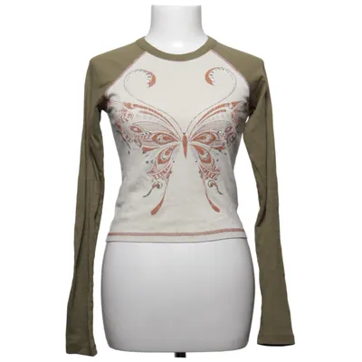 T-shirt à manches longues (Beige, Marron) de Reclaimed Vintage Coton