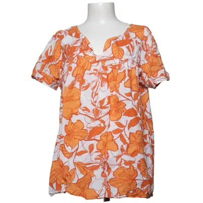Top (Orange, White) from La Redoute Creation Cotton