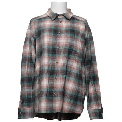Flanellen overhemd (Blauw, Bruin, Wit) van Maison 123 Katoen, Polyester