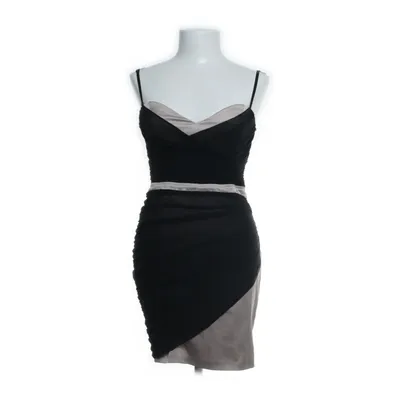 Cocktail dress (Black, Beige) from Elise Ryan Cotton, Elastane, Polyester