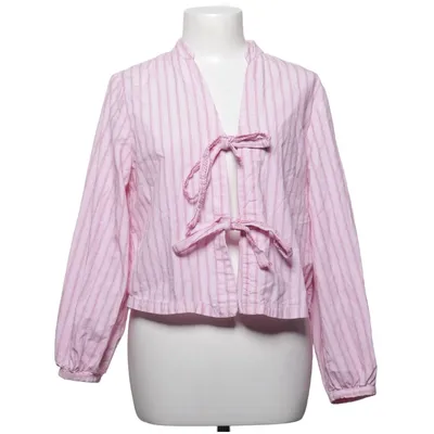 Blouse (Pink, White) from Zara Cotton