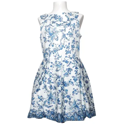Jurk (Blauw, Wit) van Closet London Katoen, Elastaan
