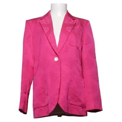 Blazer (Roze) van Sandro Katoen, Linnen, Polyester, Viscose