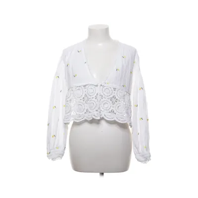 Crop top (White, Yellow) from Drôle de Copine Cotton