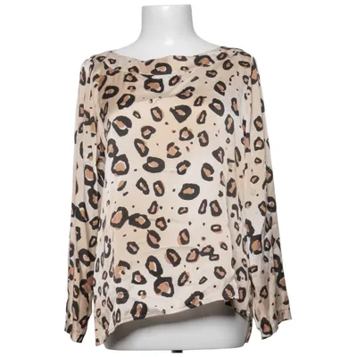 Blouse (Beige, Bruin, Zwart) van Modes Stockholm Elastaan, Zijde