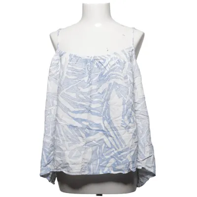 Tanktop (Wit, Blauw) van H&M Linnen, Viscose