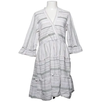 Dress (Gray, White) from VILA Cotton, Linen