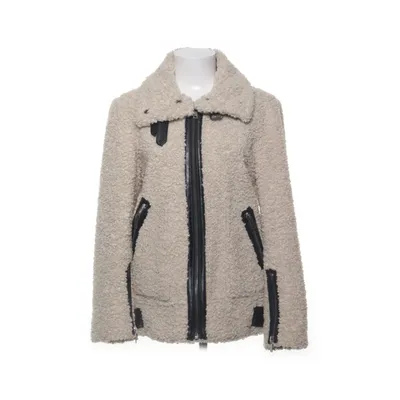 Shearling jacket (Beige, Black) from Zara Woman Outerwear Polyester