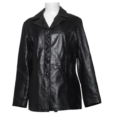 Leather jacket (Brown) from Saki Leather, Polyester