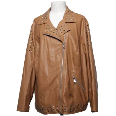 Veste de motard (Marron) de Angel of Style Polyester, Polyuréthane