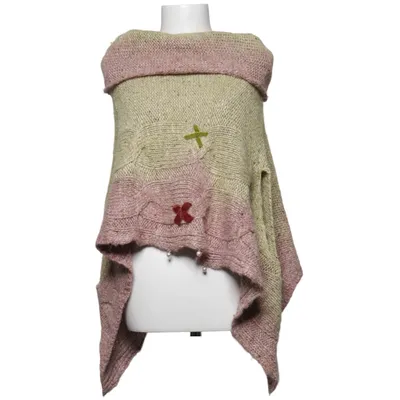 Poncho (Pink, Green, Multicolored) from Elisa Cavaletti