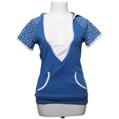Sweat à manches courtes (Bleu, Blanc) de X-Mail Coton