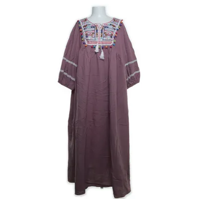 Maxi dress (Purple, Multicolored) from Shein Curve Cotton