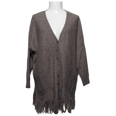 Cardigan (Gray) from Louise Orop Polyamide, Viscose, Wool