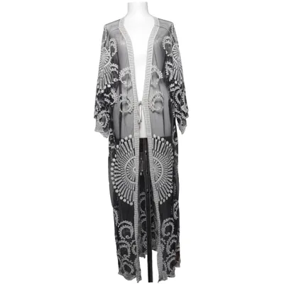 Beach dress (Black, White) from Shein Polyester