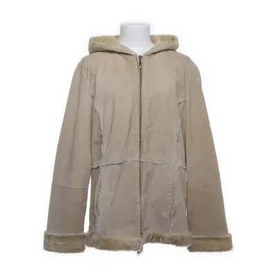 Shearling jacket (Beige) from Mangoon Leather, Acrylic, Polyester