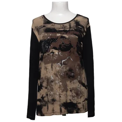 Långärmad t-shirt (Svart, Beige, Flerfärgad) från Christa Probst Elastan, Viskos