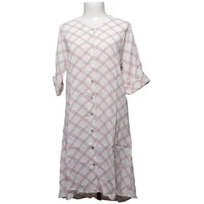 Robe chemise (Blanc, Marron) de Fira Viscose