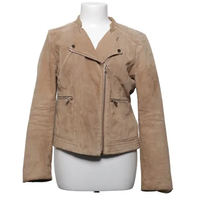 Bikerjacke (Braun) von Mango Polyester, Polyurethan, Leder