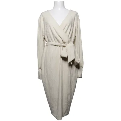 Wrap dress (Beige) from Unique Vintage Elastane, Metallic fiber, Polyamide, Polyester, Viscose