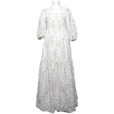 Robe longue (Blanc, Multicolore) de Newbie by KappAhl Coton biologique