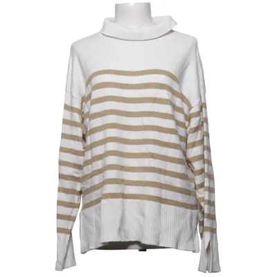 Turtleneck (White, Beige) from Samsa Collection Polyamide, Polyester, Viscose