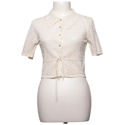 Cardigan (Blanc) de Zara Coton, Polyester