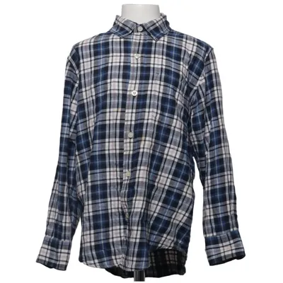 Chemise en flanelle (Bleu, Blanc) de Gap Kids Coton, Polyester recyclé