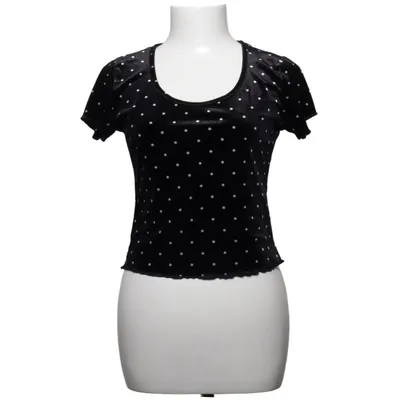 Top (Zwart, Wit) van Abercrombie & Fitch Elastaan, Polyester
