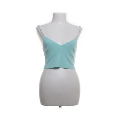 Crop top (Turkos) från FB Sister Knitwear Elastan, Polyamid, Viskos