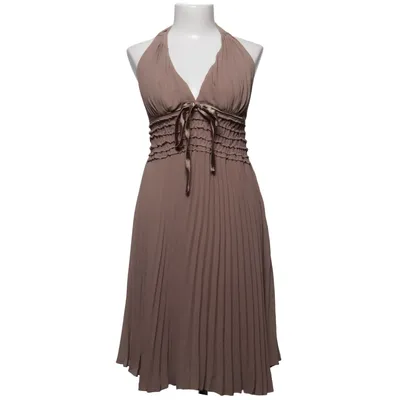 Halterneck dress (Beige) from Fionella Polyester