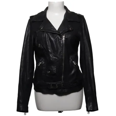 Biker jacket (Black) from MDK Leather, Polyester