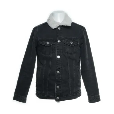 Lined denim jacket (Black) from Alcott Polyester