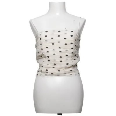 Top (Weiß, Schwarz) von Mango Polyester
