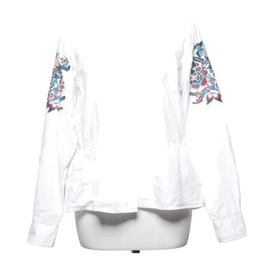 Bluse (Hvid, Flerfarvet) fra Tintoretto Bomuld, Polyester