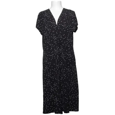 Wrap dress (Black, White) from Anna Field Curvy Elastane, Viscose