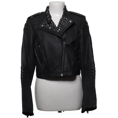Bikerjack (Zwart) van Divided Exclusive by H&M Acetaat, Leer